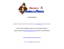 Tablet Screenshot of gorillatrace.com